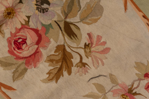 Antique Aubusson Runner Rug (2' x 7')